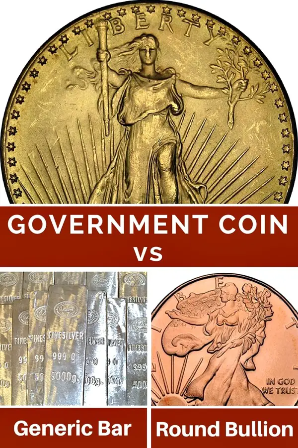 Government Coin vs. Generic Bar or Round Bullion