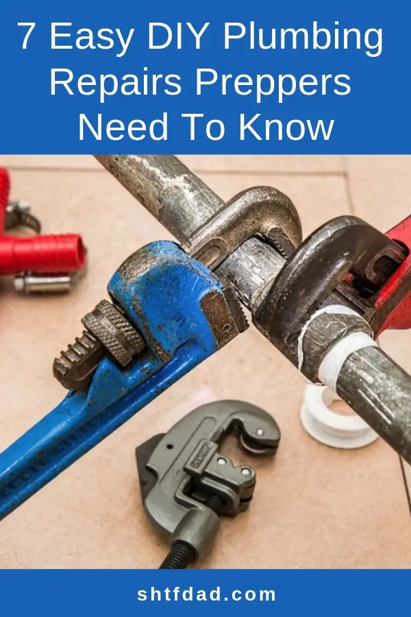 Save money by learning a few easy DIY plumbing repairs. The 7 repairs you'll find here are worth learning (I included videos for all of them). #plumbing #shtfdad #survival #preparedness #selfsufficient #selfsufficiency 