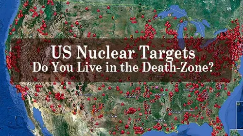 What Foods To Stockpile For Survival 12 US Nuclear Target Map. Do You Live in The Danger Zone?