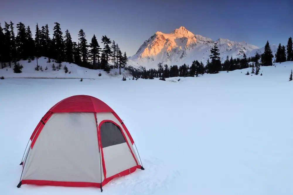 Snow camping