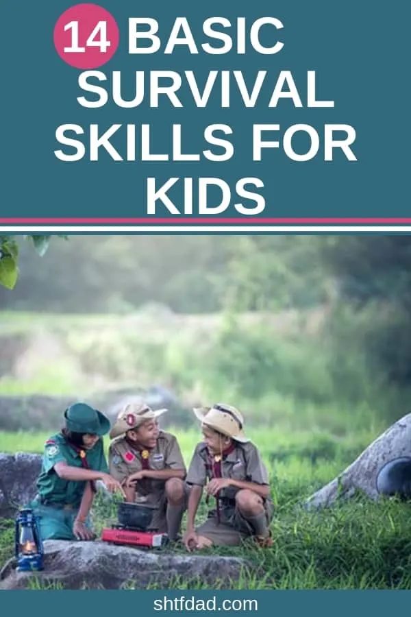 Teaching your kids self defense, first aid and wilderness survival are just a few of the basic survival skills for kids every parent needs to train their kids to do. Learning survival skills can be done through fun activities. #survival #kidssurvival #shtf #shtfdad #kidsselfdefense