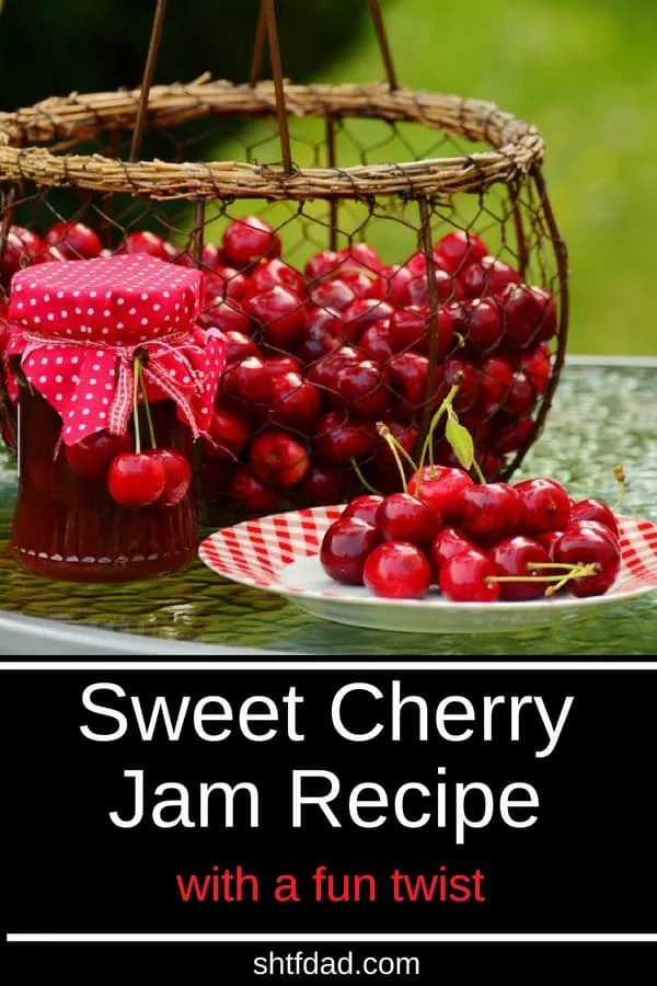 Want to know how to make sweet cherry jam? This recipe adapted from the Ball book of home preserving is easy to make and results in delicious homemade dessert you can use to glaze cookies, eat as dessert right out of the jar, or have on crackers for a snack.