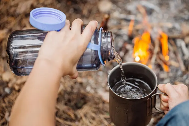 Drinking purificated water