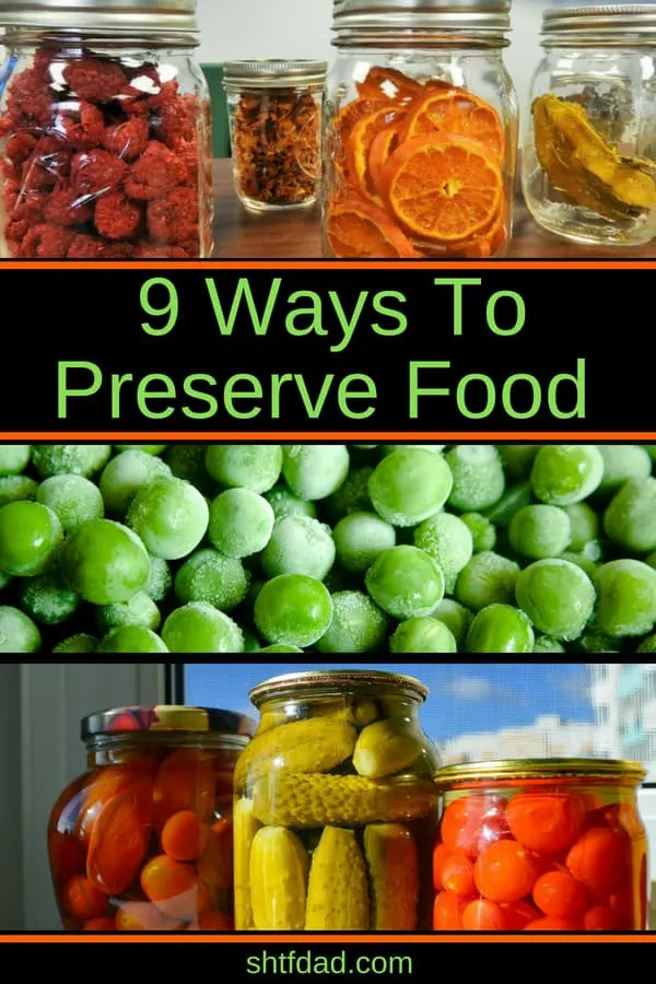 9 Methods of Food Preservation You Need to Know 7 When summer is in fill swing and fruits and vegetables are plentiful, take time to preserve some for later. Here are 9 methods of food preservation you can use to store food: canning, freezing, drying, packing in olive oil, immersing in alcohol, and more. #foodpreservation #canning #freezing #shtf #harvest #preparedness