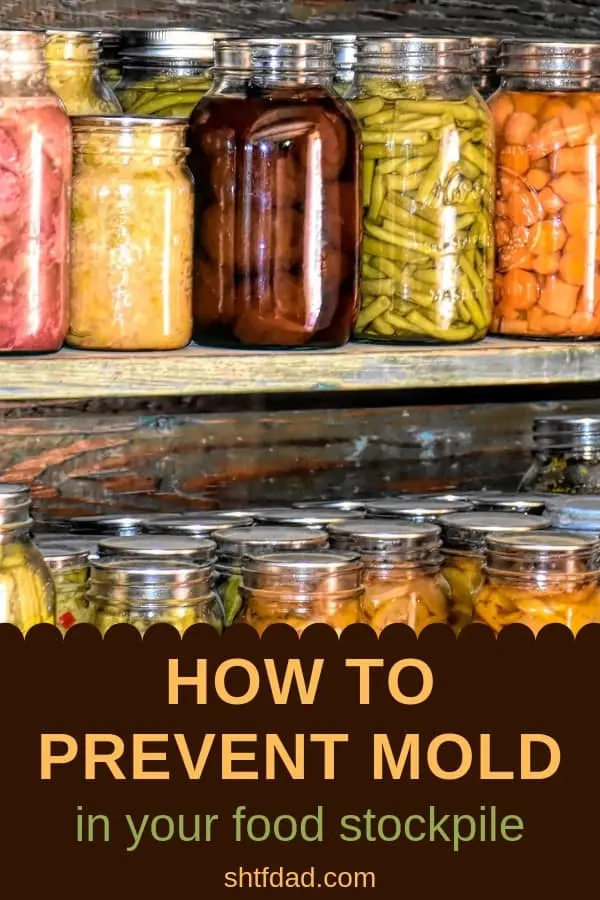 Wonder how you can prevent mold in your food storage? Keeping your storage room dry is very important. Here are some tips to help you. #shtf #prepping #mold #stockpile #shtfdad #foodreserves #survival 