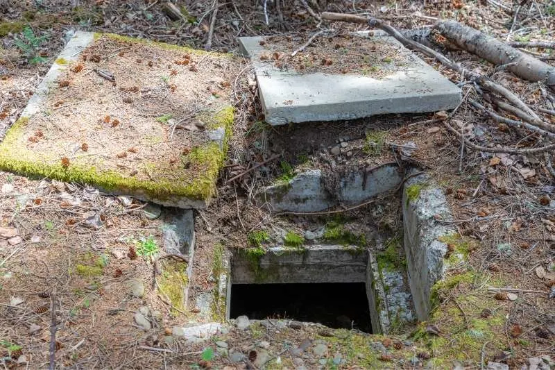 hidden underground bunker entrance