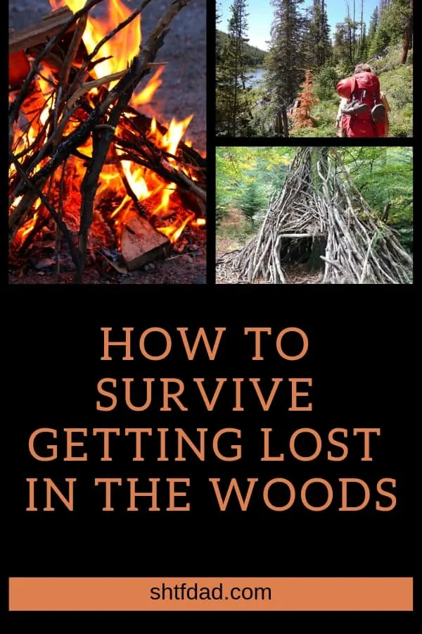 Learning how to survive getting lost in the woods is a must for everyone! Here's what you should do if you get stranded in the woods. Teach everyone in your family to keep them safe. #survival #camping #woods #shtf #shtfdad #keepingfamilysafe 