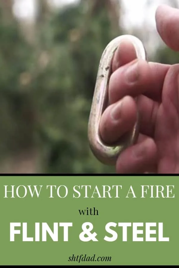 Learn how to start a fire with flint and steel. It will come in handy in many emergency situations. #shtf #startfire #howtostartafire #flint #steel #shtfdad #survival #preparedness