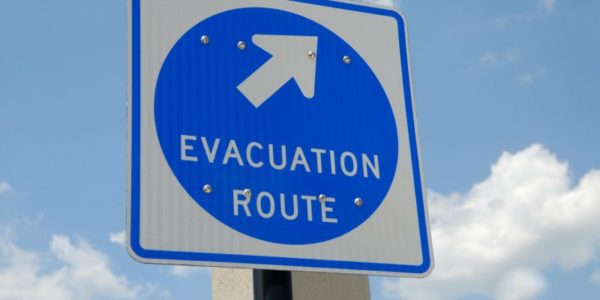 Evacuation sign
