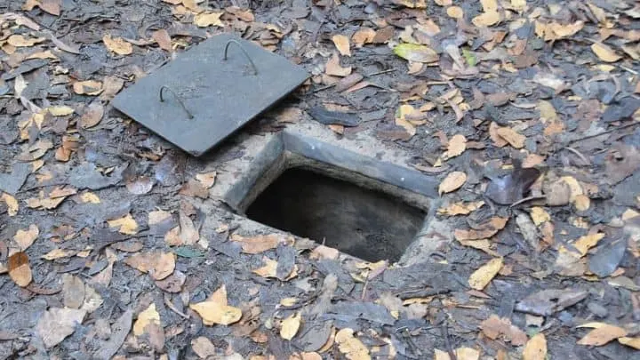 underground bunker entrance hatch