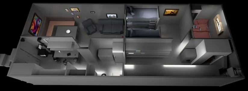 bunker floor plan - underground bunkers for sale by DEFCON Bunkers