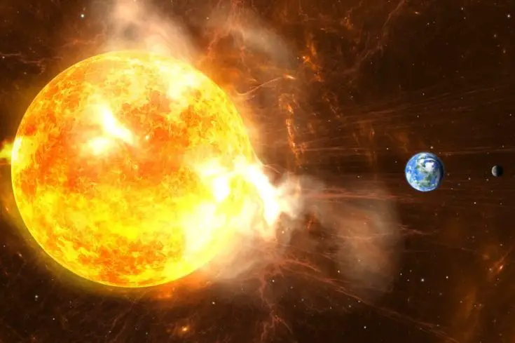 coronal mass ejection solar flare hitting earth