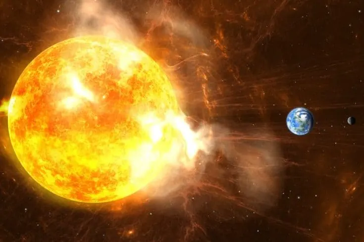 coronal mass ejection solar flare hitting earth