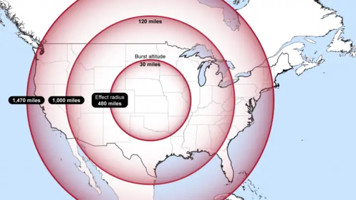 emp burst radius