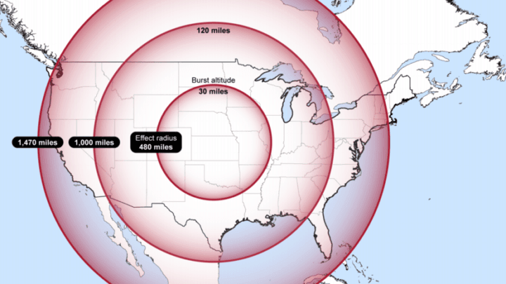 emp burst radius