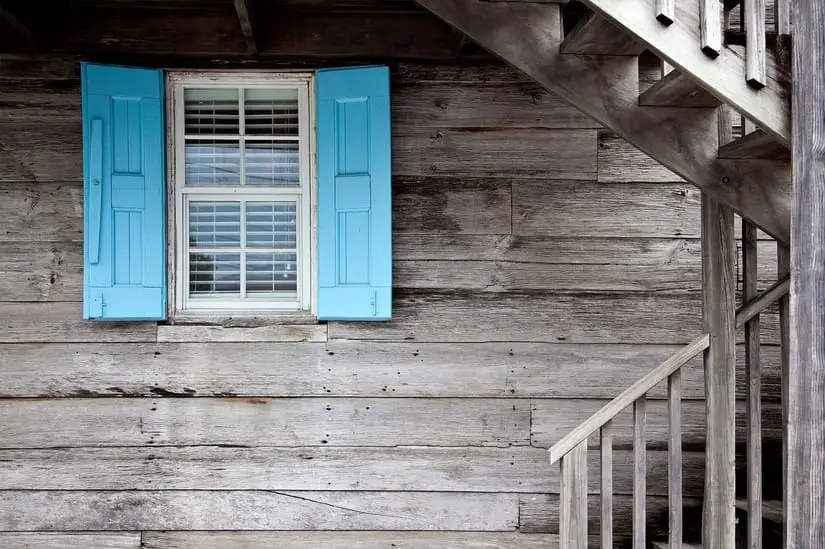 DIY exterior window shutters