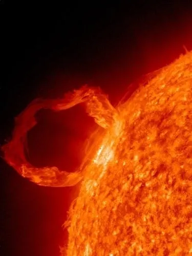solar flare from the sun - underground bunkers can protect from coronal mass ejections (CMEs) caused by solar flares