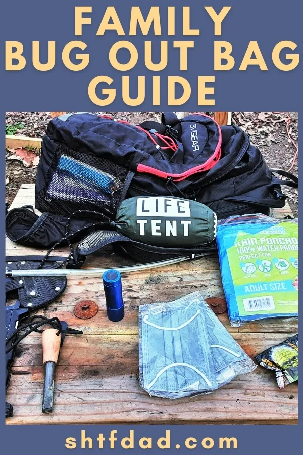 Our Family Bug Out Bag Guide outlines different methods of BOB family packing, backpack recommendations, what to bring for children of all ages, plus storage and upkeep tips.