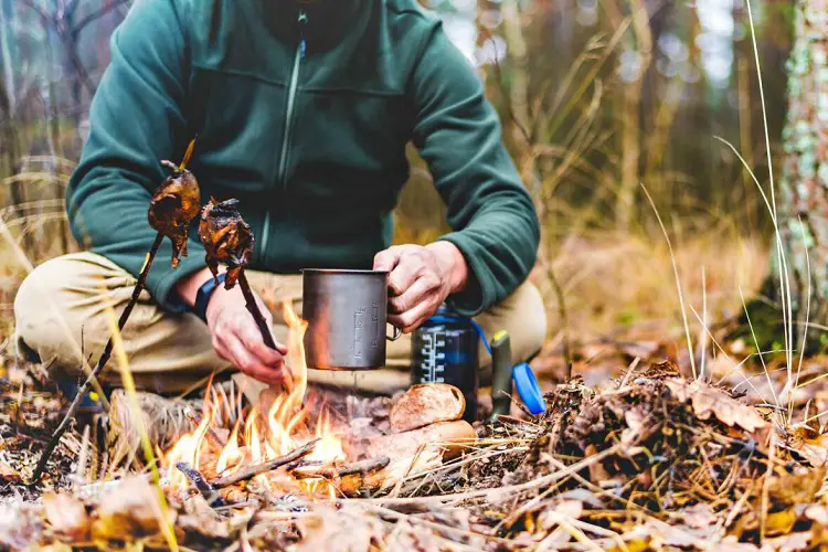 Cooking by the campfire