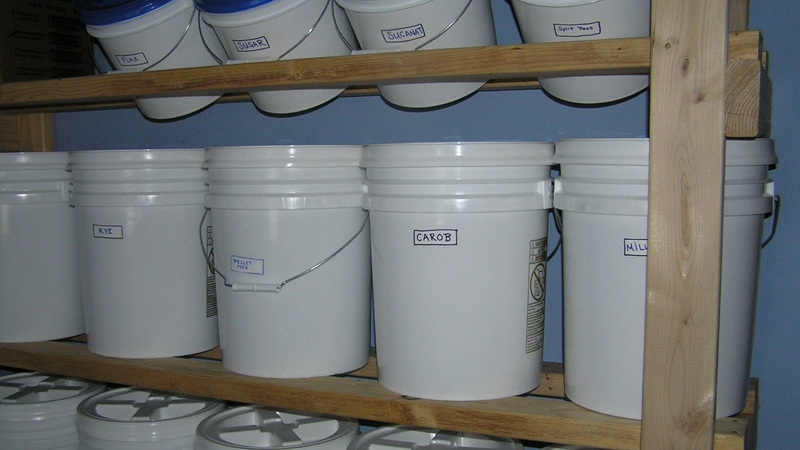 food buckets for storage